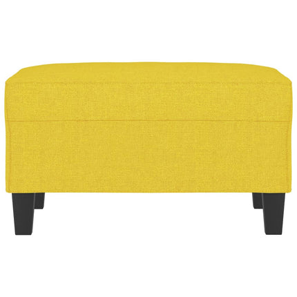 Fotpall ljusgul 70x55x41 cm tyg