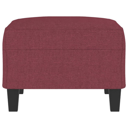 Fotpall Vinröd 70x55x41 cm tyg