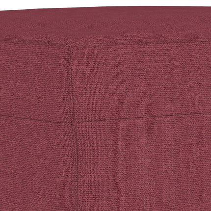 Fotpall Vinröd 70x55x41 cm tyg