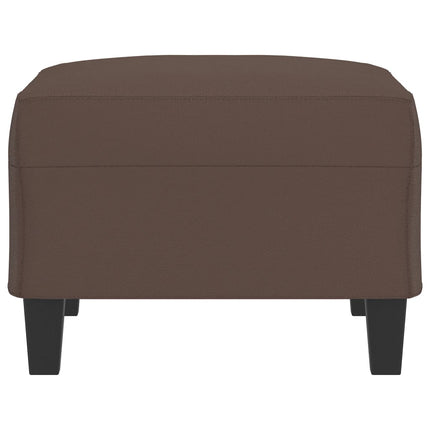Fotpall brun 70x55x41 cm konstläder