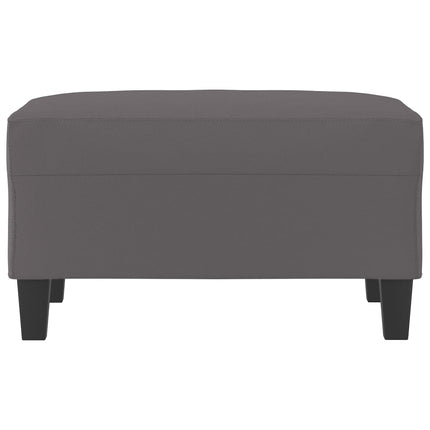 Fotpall grå 70x55x41 cm konstläder