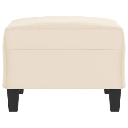 Fotpall Beige 70x55x41 cm mikrofiber tyg