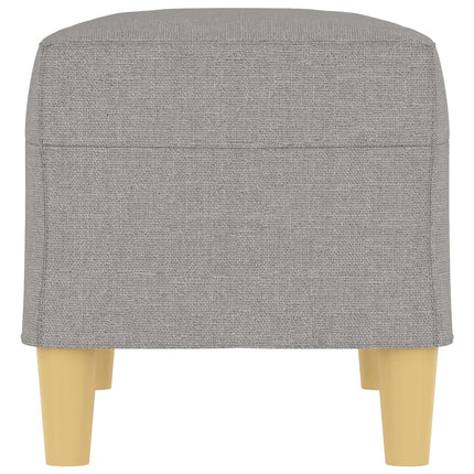 Bänk ljusgrå 70x35x41 cm tyg