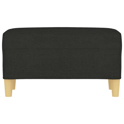 Bänk svart 70x35x41 cm tyg
