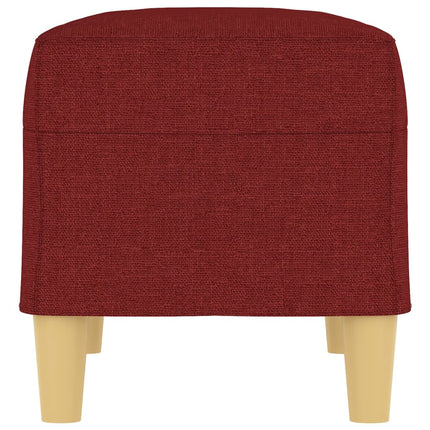 Bänk vinröd 70x35x41 cm tyg