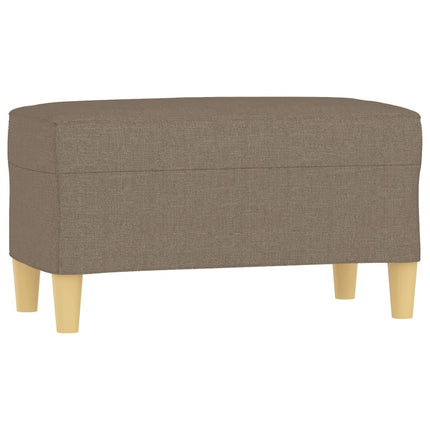 Bänk taupe 70x35x41 cm tyg