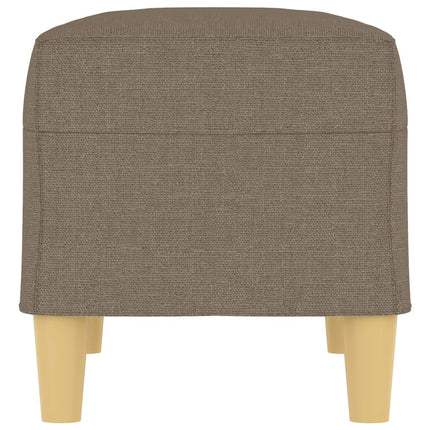 Bänk taupe 70x35x41 cm tyg