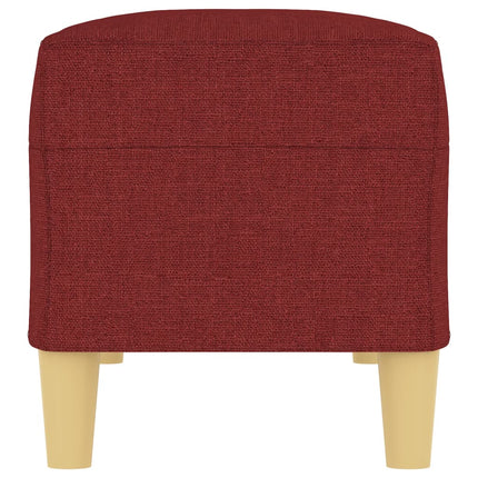 Bänk vinröd 100x35x41 cm tyg