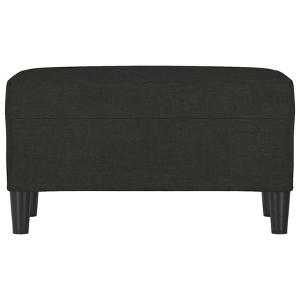 Bänk svart 70x35x41 cm tyg