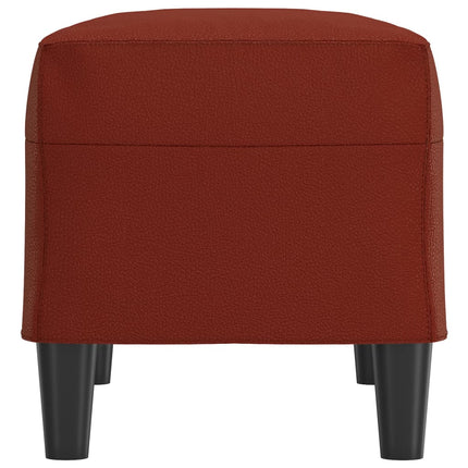 Bänk vinröd 70x35x41 cm konstläder