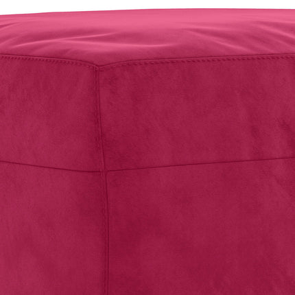 Bänk vinröd 70x35x41 cm sammet