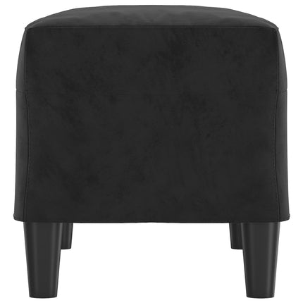 Bänk svart 70x35x41 cm sammet
