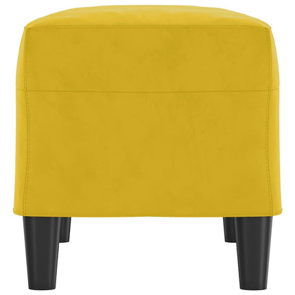 Bänk gul 70x35x41 cm sammet