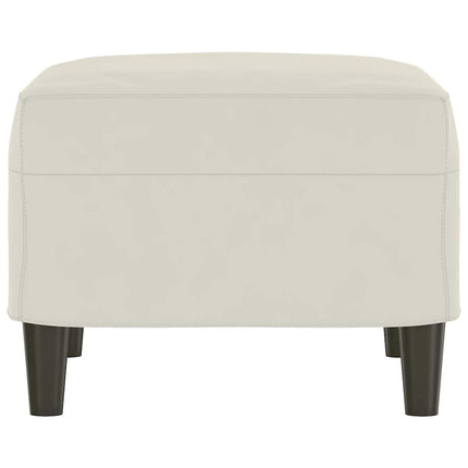 Bänk gräddvit 70x35x41 cm sammet