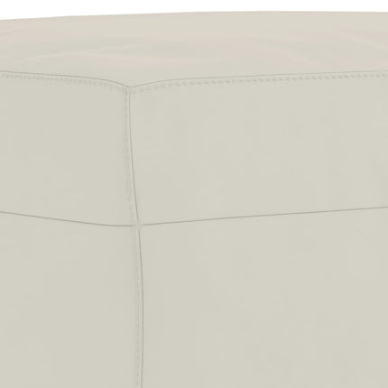 Bänk gräddvit 70x35x41 cm sammet