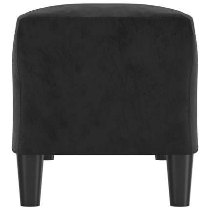 Bänk svart 100x35x41 cm sammet