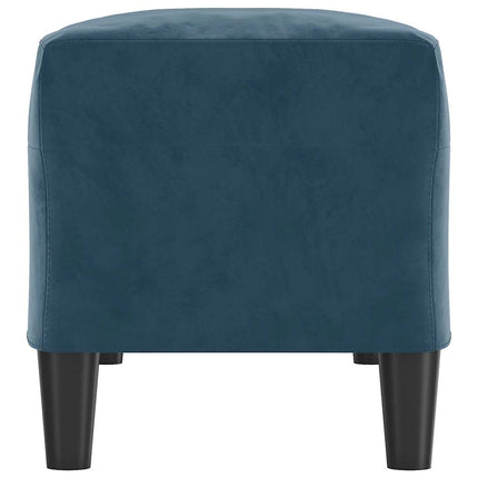 Bänk blå 100x35x41 cm sammet