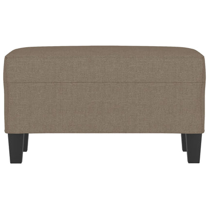 Bänk taupe 70x35x41 cm tyg