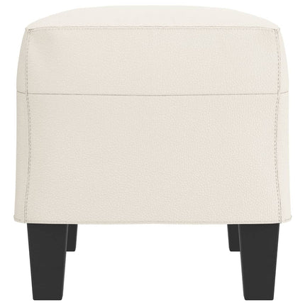Bänk gräddvit 70x35x41 cm konstläder