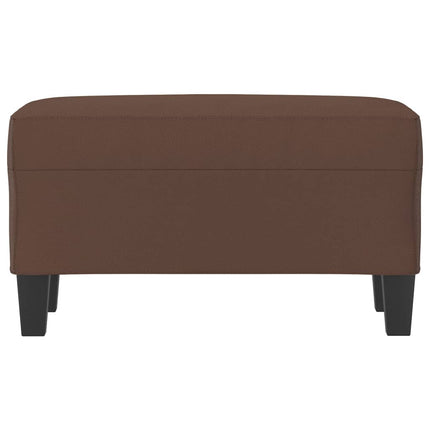 Bänk brun 70x35x41 cm konstläder