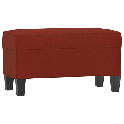 Bänk vinröd 70x35x41 cm konstläder