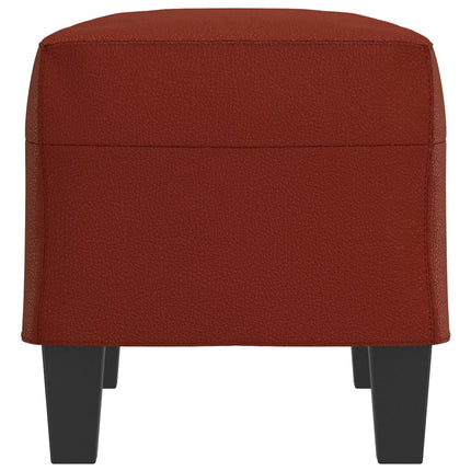 Bänk vinröd 70x35x41 cm konstläder