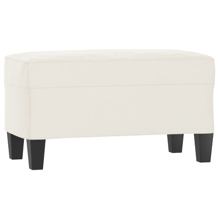 Bänk Beige 70x35x41 cm mikrofibertyg