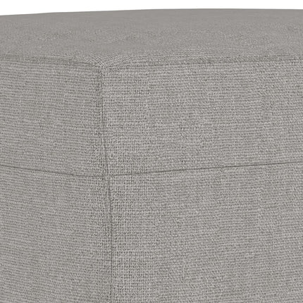 Bänk ljusgrå 100x35x41 cm tyg