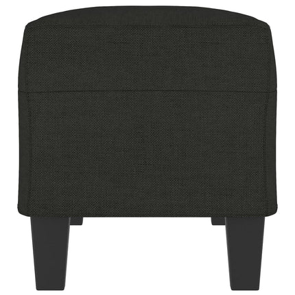 Bänk svart 100x35x41 cm tyg