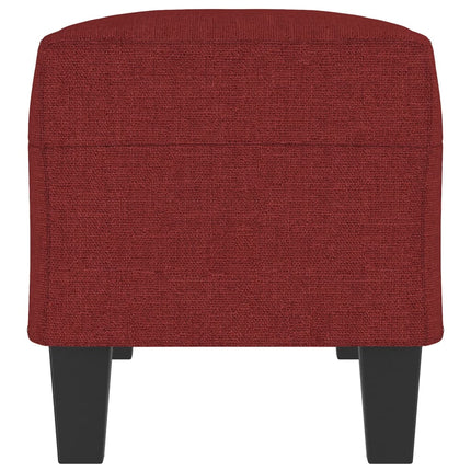 Bänk vinröd 100x35x41 cm tyg