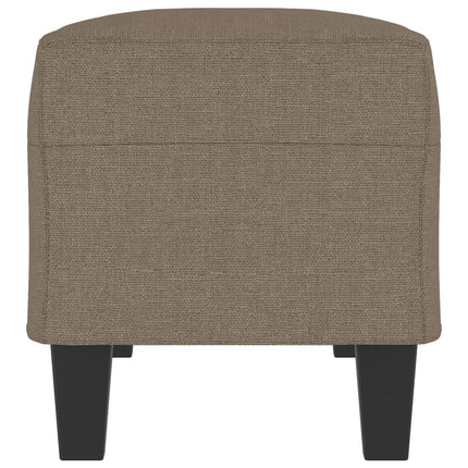 Bänk taupe 100x35x41 cm tyg