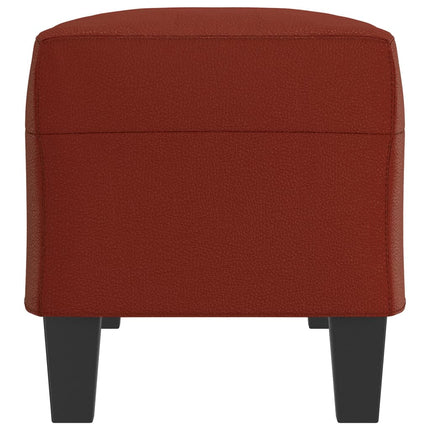 Bänk vinröd 100x35x41 cm konstläder