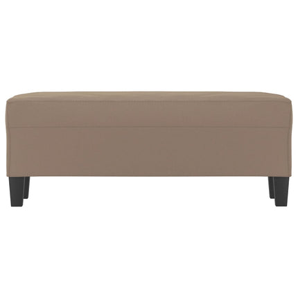Bänk Taupe 100x35x41 cm mikrofibertyg