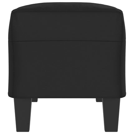 Bänk Svart 100x35x41 cm mikrofibertyg