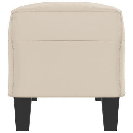 Bänk Gräddvit 100x35x41 cm mikrofibertyg