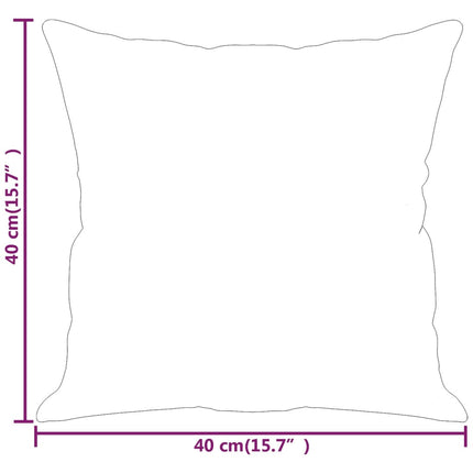 Prydnadskuddar 2 st svart 40x40 cm sammet