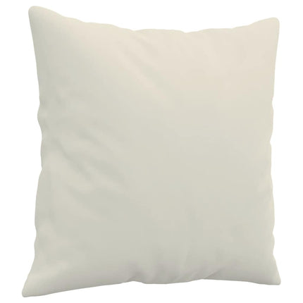 Prydnadskuddar 2 st gräddvit 40x40 cm sammet