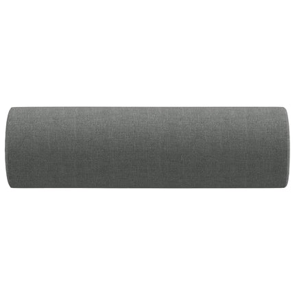 Prydnadskuddar 2 st mörkgrå Ø15x50 cm tyg