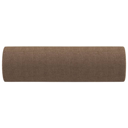 Prydnadskuddar 2 st brun Ø15x50 cm tyg