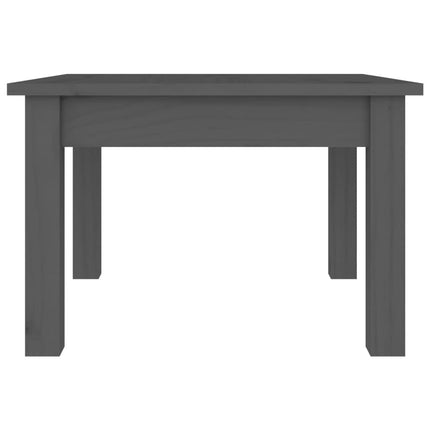 Soffbord grå 45x45x30 cm massiv furu
