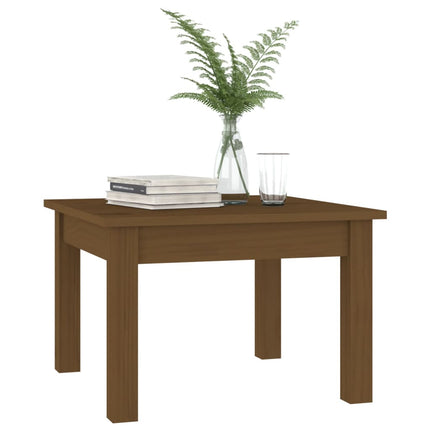 Soffbord honungsbrun 45x45x30 cm massiv furu