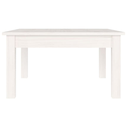Soffbord vit 55x55x30 cm massiv furu