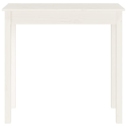 Konsolbord vit 80x40x75 cm massiv furu