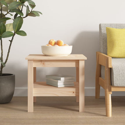 Soffbord 45x45x40 cm massivt trä furu
