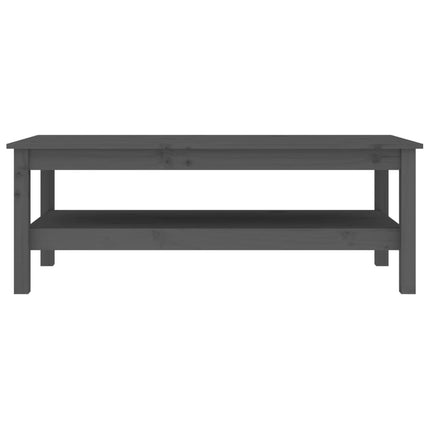 Soffbord grå 110x50x40 cm massiv furu