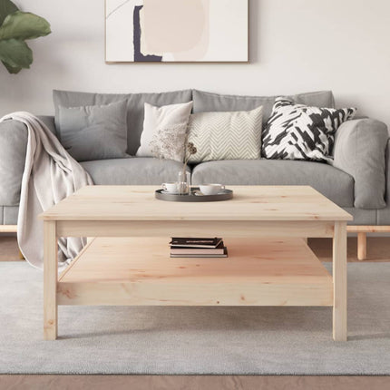 Soffbord 100x100x40 cm massivt trä furu