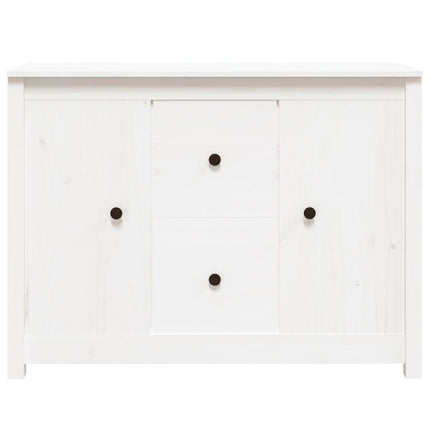 Skänk vit 100x35x74 cm massiv furu