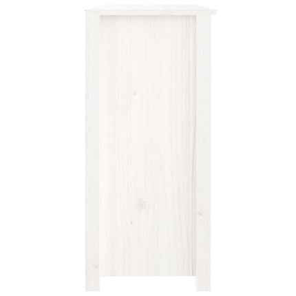 Skänk vit 100x35x74 cm massiv furu