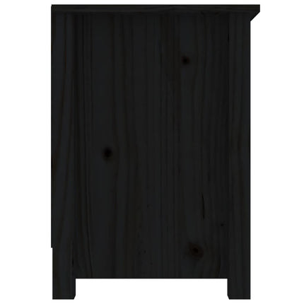 Tv-bänk svart 103x36,5x52 cm massiv furu