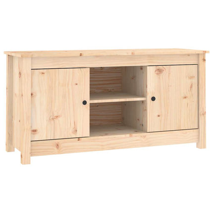 Tv-bänk 103x36,5x52 cm massiv furu